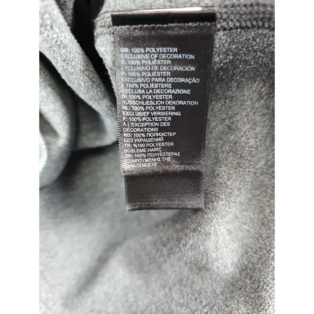 The North Face Men's 1/4 Zip Pullover Sweater Fleece Size Large Gray 721509